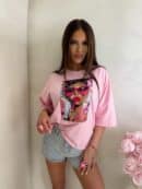 T-shirt PINK - różowy