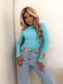 Bluzka SKIN WAFELEK – niebieski Bluzka SKIN WAFELEK – niebieski