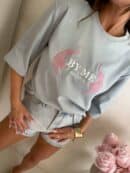 T-shirt MONI - szałwiowy