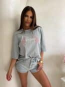 T-shirt MONI - szałwiowy