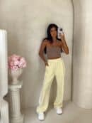 Spodnie LAMPAS - bananowe