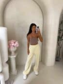 Spodnie LAMPAS - bananowe