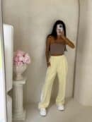 Spodnie LAMPAS - bananowe