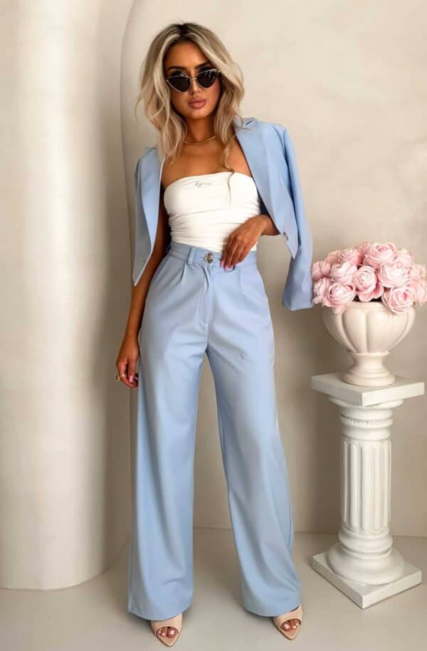 Spodnie CATI - błękitne