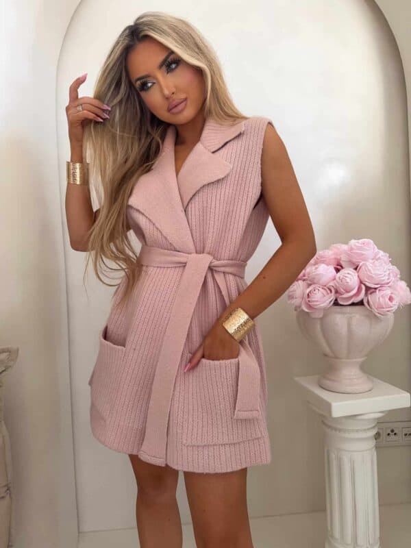 Komplet LUNA – pudrowy róż