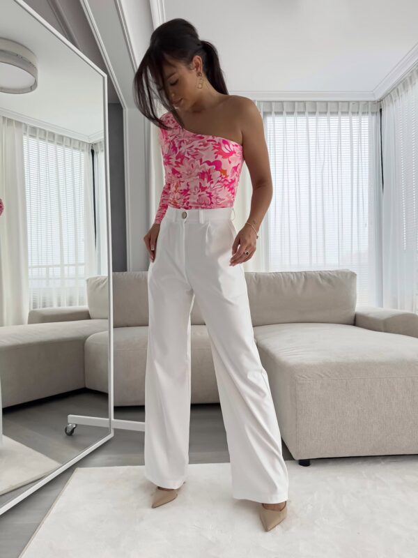 Bluzka CINTIA print - różowa