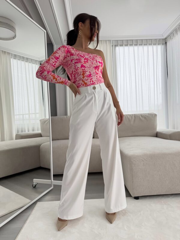 Bluzka CINTIA print - różowa