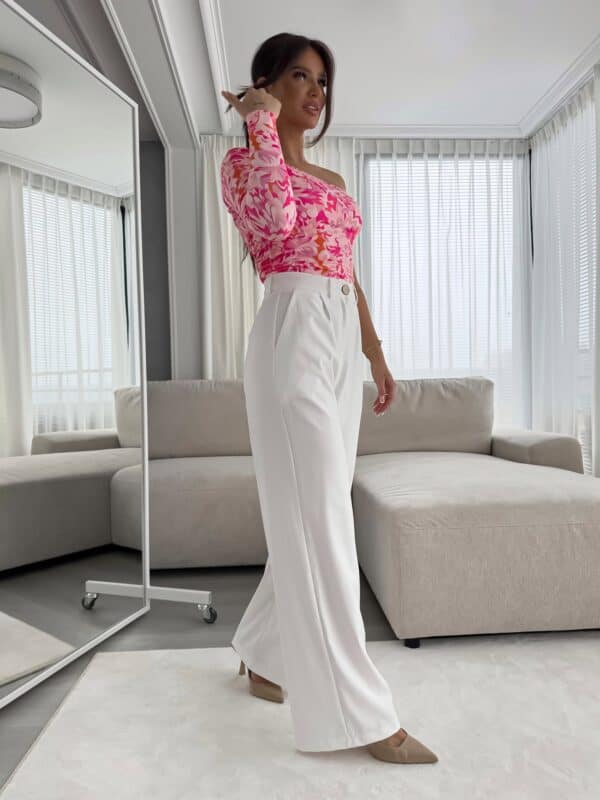 Bluzka CINTIA print - różowa