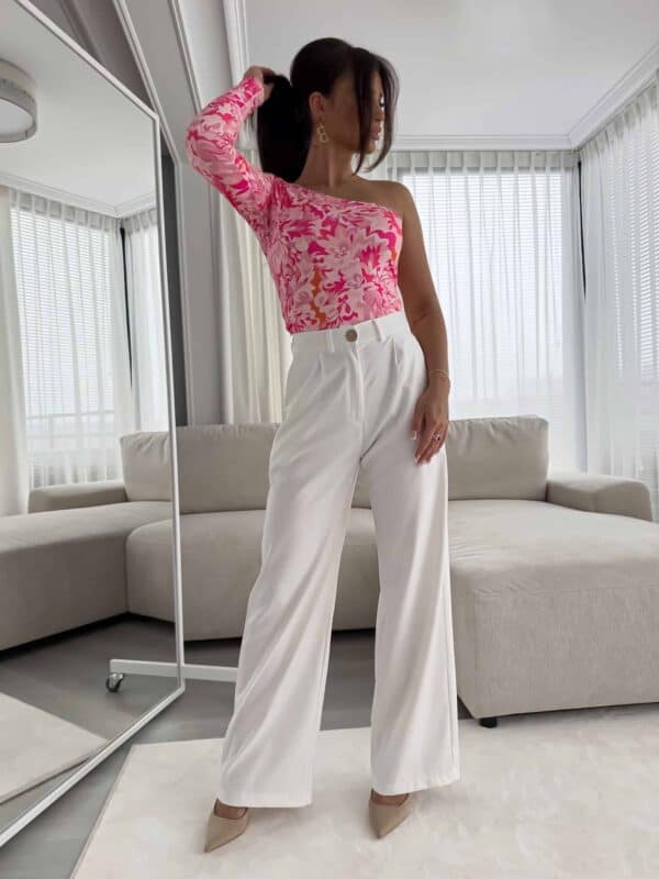 Bluzka CINTIA print - różowa