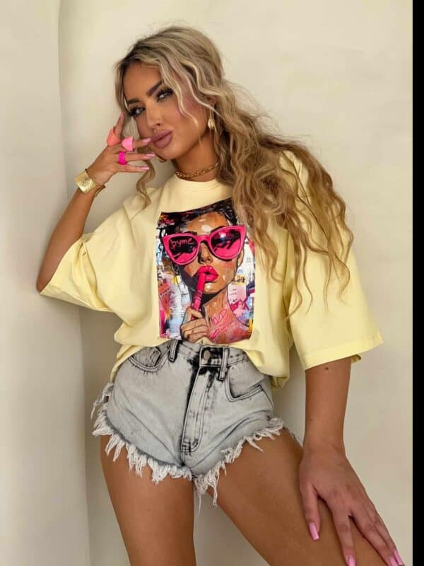 T-shirt PINK - bananowy