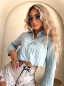 Koszula GLAM - błękitna