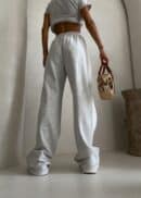 Spodnie LAMPAS - szary melanż