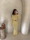 Komplet MELBOURNE – bananowy