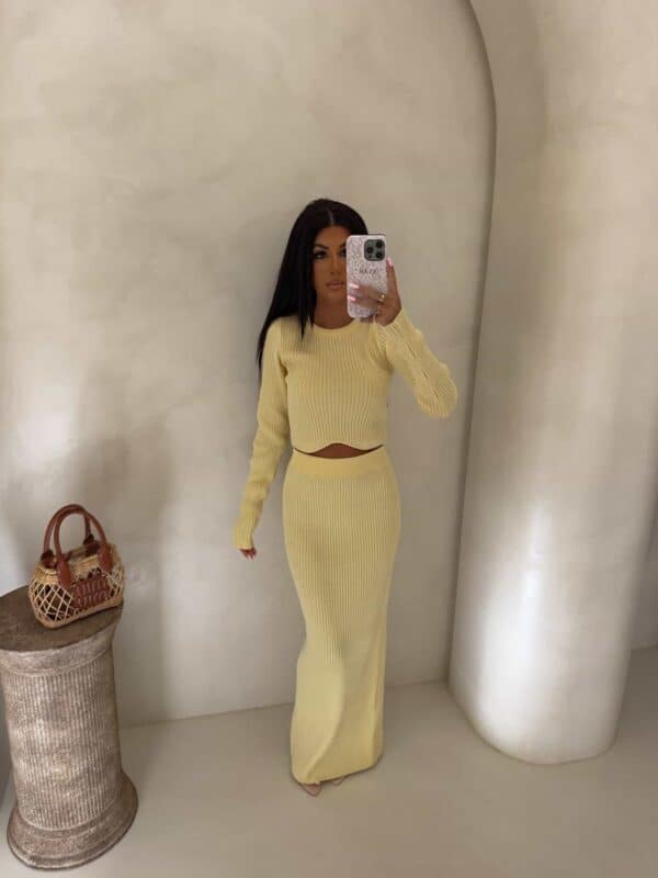 Komplet MELBOURNE – bananowy