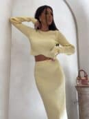 Komplet MELBOURNE – bananowy