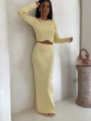 Komplet MELBOURNE – bananowy