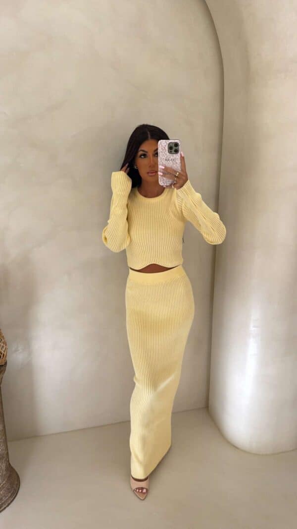 Komplet MELBOURNE – bananowy