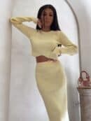 Komplet MELBOURNE – bananowy