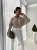 Bluzka ELEGANT - jasny beż