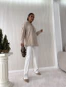 Bluzka ELEGANT - jasny beż