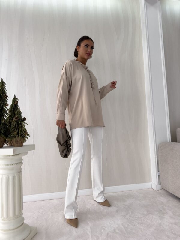 Bluzka ELEGANT - jasny beż