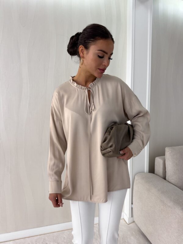 Bluzka ELEGANT - jasny beż