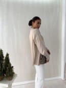 Bluzka ELEGANT - jasny beż