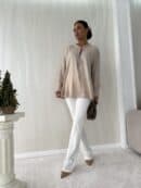 Bluzka ELEGANT - jasny beż