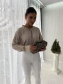 Bluzka ELEGANT - jasny beż