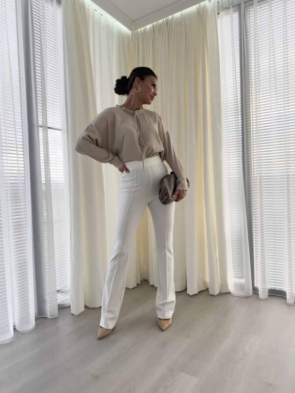 Bluzka ELEGANT - jasny beż