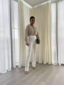 Bluzka ELEGANT - jasny beż