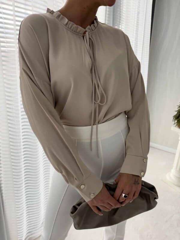 Bluzka ELEGANT - jasny beż