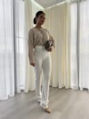 Bluzka ELEGANT - jasny beż