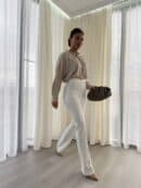 Bluzka ELEGANT - jasny beż