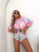 Bluzka MARMARIS print rain - morela