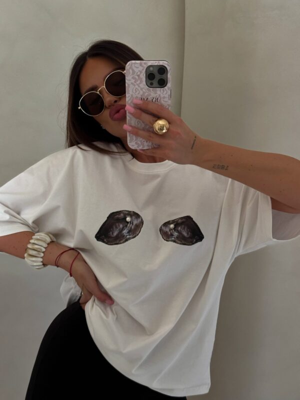 T-shirt MUSSELS - ecru