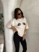 T-shirt MUSSELS - jasny beż