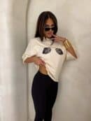 T-shirt MUSSELS - jasny beż