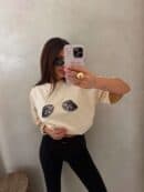 T-shirt MUSSELS - jasny beż