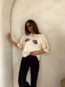 T-shirt MUSSELS - jasny beż