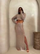 Komplet REVLON - ciemny beż