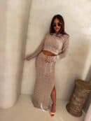 Komplet REVLON - ciemny beż