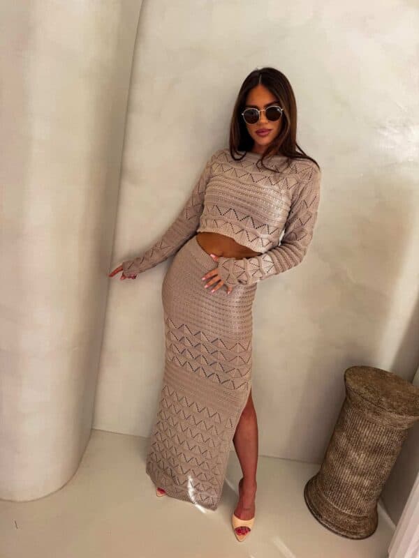 Komplet REVLON - ciemny beż