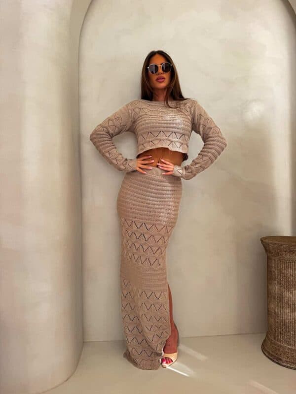 Komplet REVLON - ciemny beż