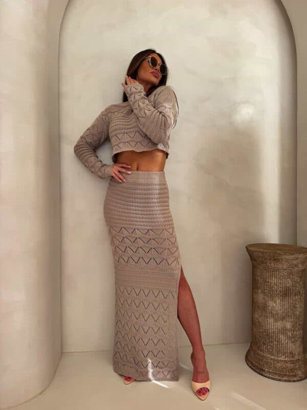 Komplet REVLON - ciemny beż