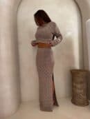 Komplet REVLON - ciemny beż