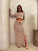 Komplet REVLON - ciemny beż