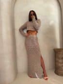 Komplet REVLON - ciemny beż