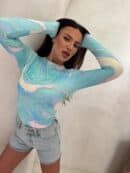 Bluzka SKIN MARMUREK – lazur Bluzka SKIN MARMUREK – lazur