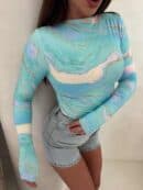 Bluzka SKIN MARMUREK – lazur Bluzka SKIN MARMUREK – lazur